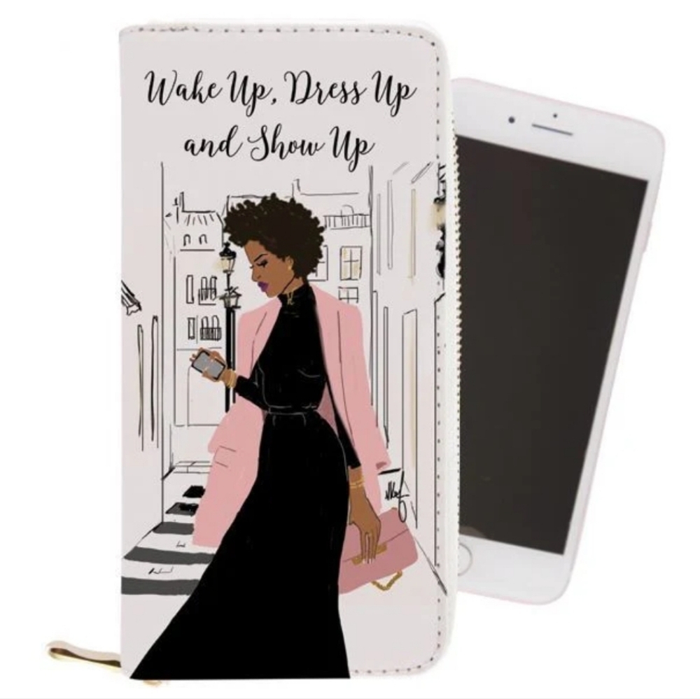 Stylish Pink and Black Women's Wallet